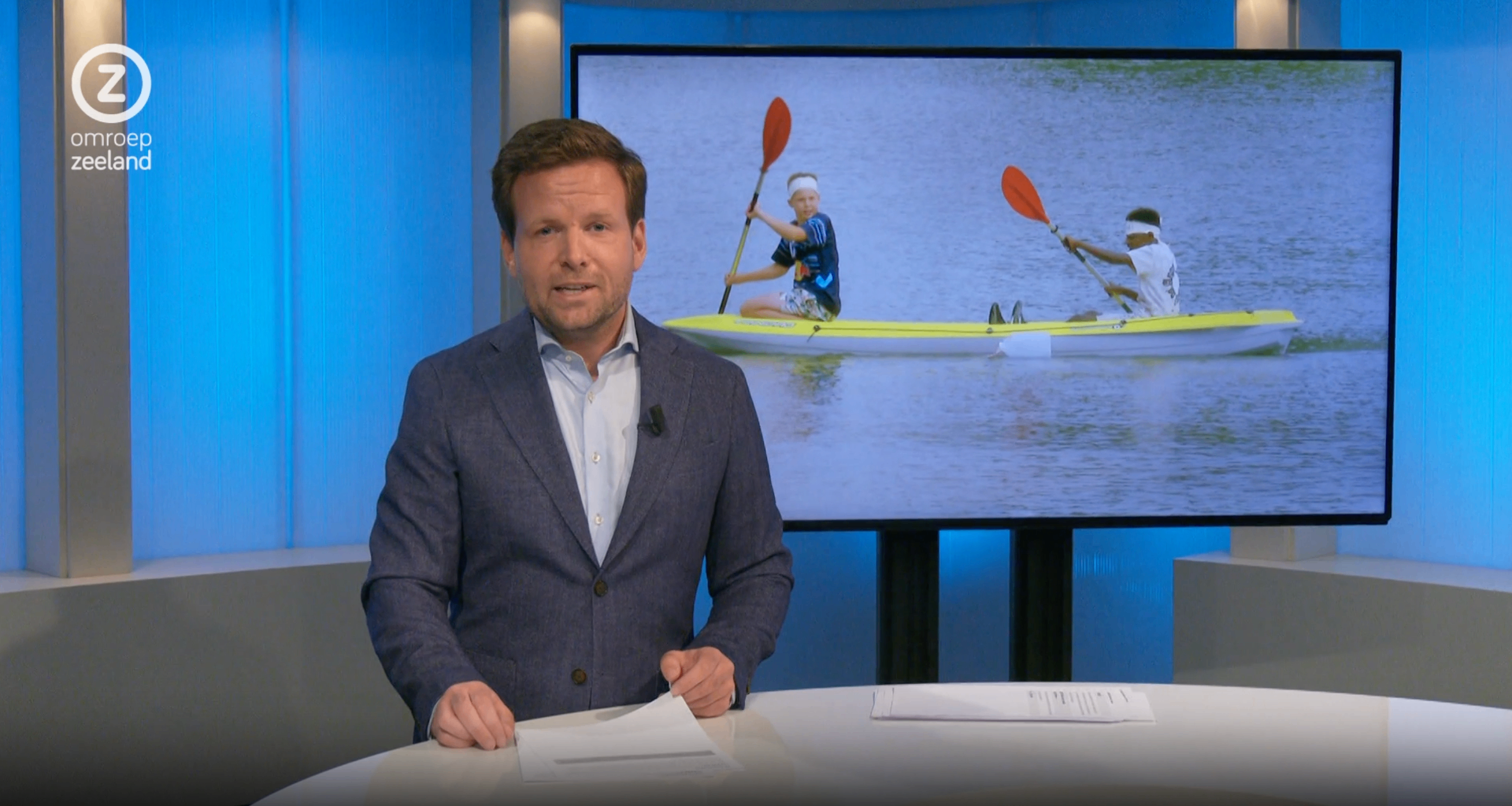 Zeeland Nu uitzending met item over Eilandstrijders — kanoën op de Grevelingendam